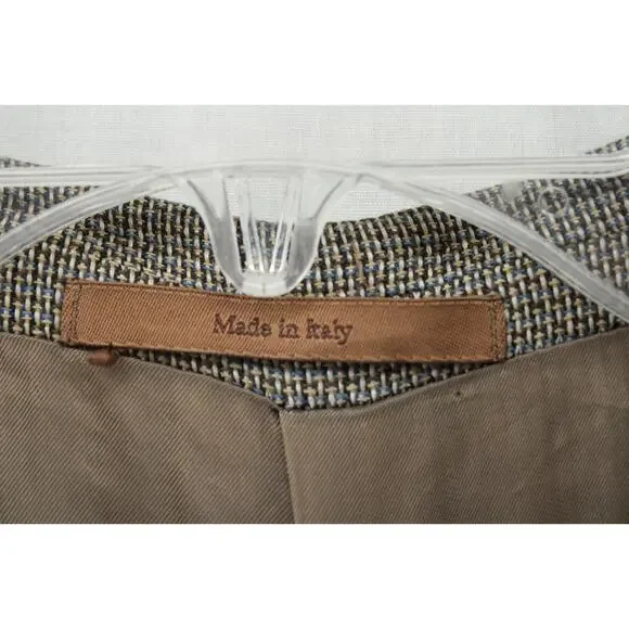 VTG Ermenegildo Zegna Blazer Men's 44R Multicolor Wool Silk Weave Sport Jacket